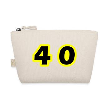 40 Zahl symbol - Bio-Täschchen - Natur - Vorne