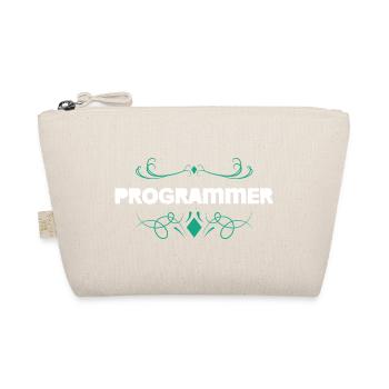 Programmierer Ornament Schrift - Bio-Täschchen - Natur - Vorne
