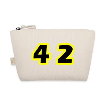 42 Number Symbol - Organic Pouch - nature - Front