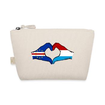 Drapeau du Luxembourg du Cap-Vert Mains en forme de cœur - Trousse biologique - nature - Devant