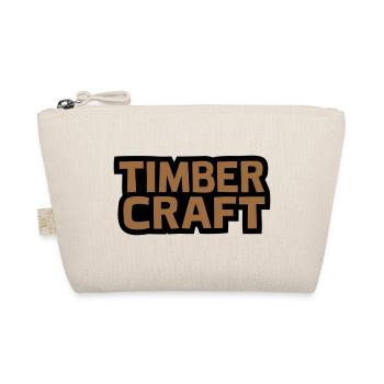 Timber Craft Schriftzug Logo - Bio-Täschchen - Natur - Vorne