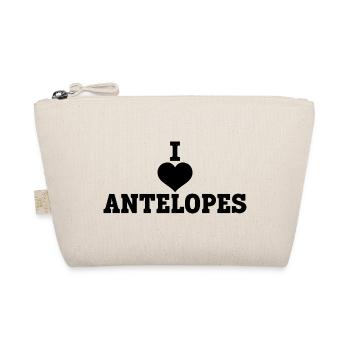 I Love Antelopes - Organic Pouch - nature - Front