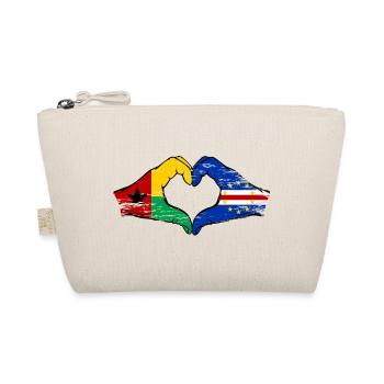 Cape Verde Guinea-Bissaus flag heart shape used - Organic Pouch - nature - Front
