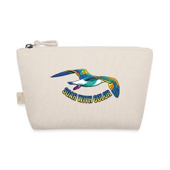 Colorful bird flight – vector graphic - Organic Pouch - nature - Front