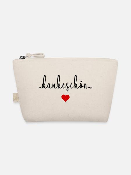 Danke Dankeschön Herz - Bio-Täschchen - Natur