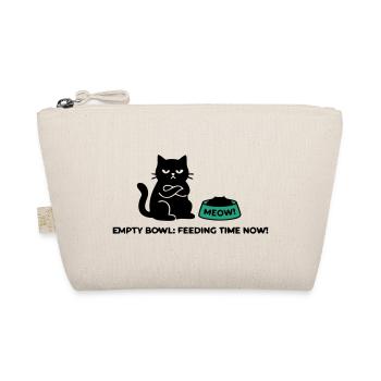 Boese Katze Schriftzug Logo - Bio-Täschchen - Natur - Vorne