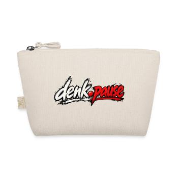 Denkpause Neon Schriftzug - Bio-Täschchen - Natur - Vorne