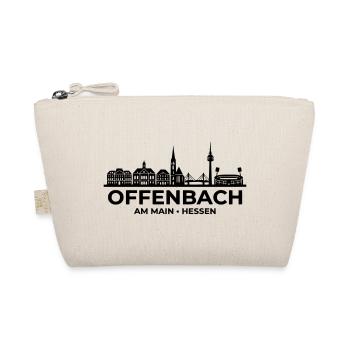 Offenbach Skyline Blocksilhouette Hessen - Bio-Täschchen - Natur - Vorne
