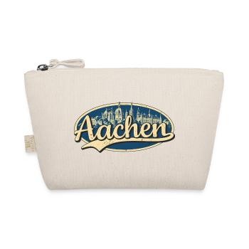 Aachen Vintage Stadtmotiv - Bio-Täschchen - Natur - Vorne