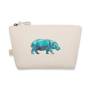Poly Stil Nilpferd - Bio-Täschchen - Natur - Vorne