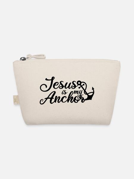 Jesus is my Anchor - Bio-Täschchen - Natur