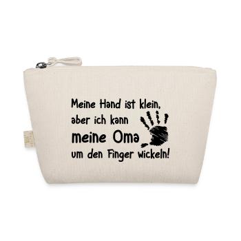 Oma um den Finger wickeln - Bio-Täschchen - Natur - Vorne