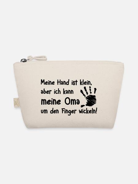 Oma um den Finger wickeln - Bio-Täschchen - Natur