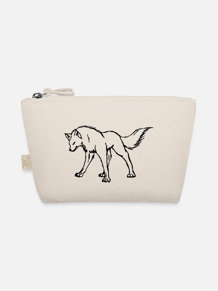 wolf - Organic Pouch - nature - Front