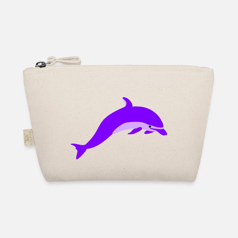 Lila delfin Bio-Täschchen
