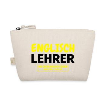 Englischlehrer Geschenk - Bio-Täschchen - Natur - Vorne