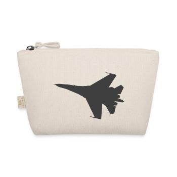 chasseur à réaction militaire avion Jet Silhouette - Trousse biologique - nature - Devant