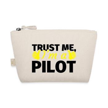 Trust me I'm a Pilot - Organic Pouch - nature - Front