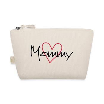 Mommy Herz Geschenk Partnerlook - Bio-Täschchen - Natur - Vorne