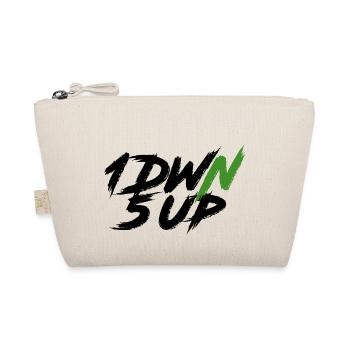 1DWN5UP black - Bio-Täschchen - Natur - Vorne