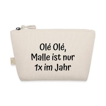 Malle ist nur einmal im Jahr - Bio-Täschchen - Natur - Vorne