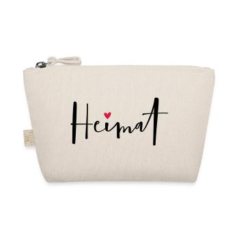 Heimat I Zuhause Daheim Herz Geschenk - Bio-Täschchen - Natur - Vorne
