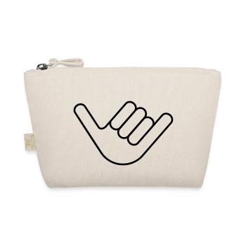 Shaka - Hang Loose - Surfergruß - Bio-Täschchen - Natur - Vorne