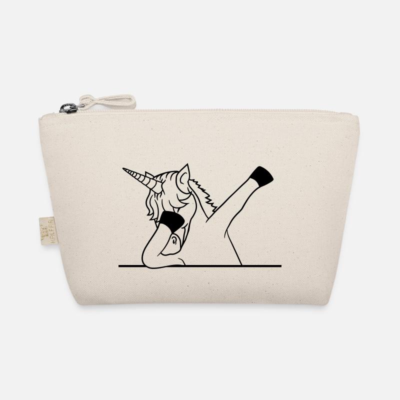 feld text schreiben schild mauer dabbing unicorn d Bio-Täschchen