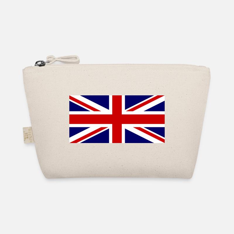 Union Jack Flag – Pop Art Style - Organic Pouch - nature