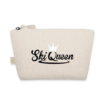 Ski Queen - snow Queen - ski ride snowboard - Organic Pouch - nature - Front