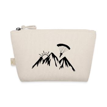 Paragliding extreme sport paraglider - Organic Pouch - nature - Front