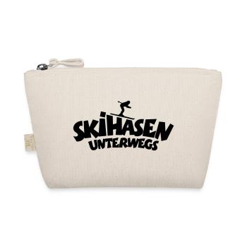 Skihasen Unterwegs - Wintersport Skifahrerinnen - Bio-Täschchen - Natur - Vorne