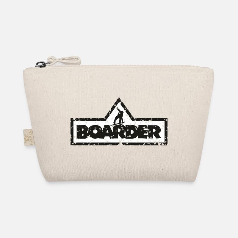 Boarder Frame White 2C Organic Pouch