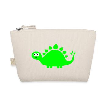Funny cute dinosaur - Organic Pouch - nature - Front