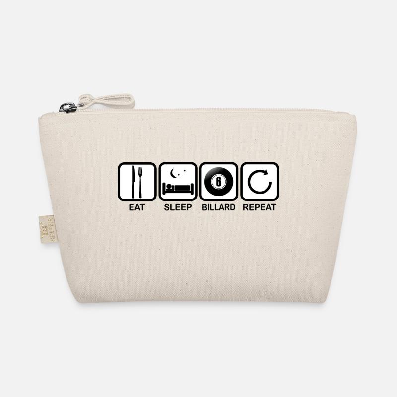 Billard Rentner Opa - eat sleep repeat Organic Pouch