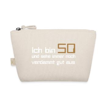 50 Geburtstag - Bio-Täschchen - Natur - Vorne