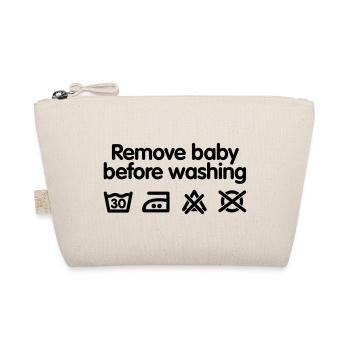 Remove baby before washing - Organic Pouch - nature - Front