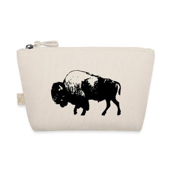 Bison - Wisent - Büffel - Buffalo - Bio-Täschchen - Natur - Vorne