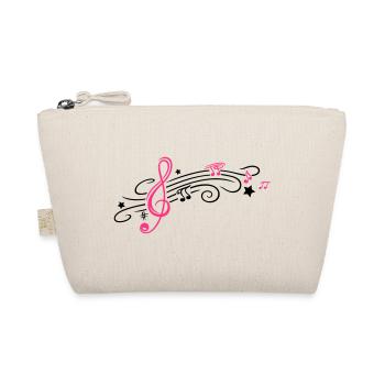 Musik, Notenschlüssel mit Notenblatt und Noten - Trousse biologique - nature - Devant