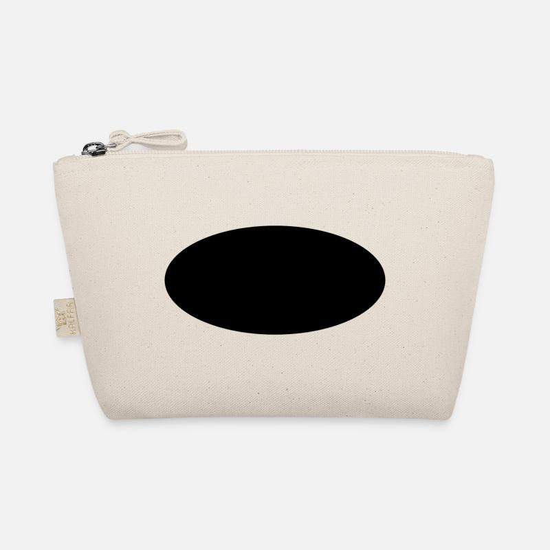 Oval background Organic Pouch
