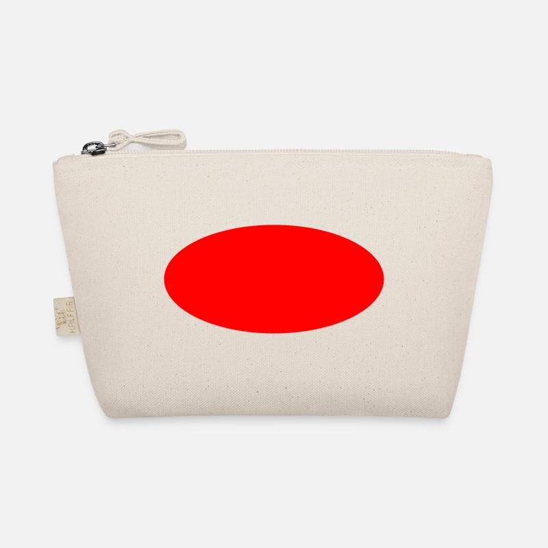 Hintergrund Oval Rot Bio-Täschchen