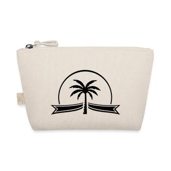 palm tree ribbon - Bio-Täschchen - Natur - Vorne