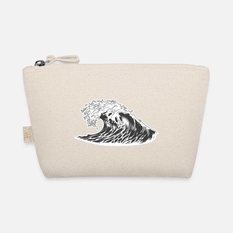 Welle Wave - Bio-Täschchen - Natur