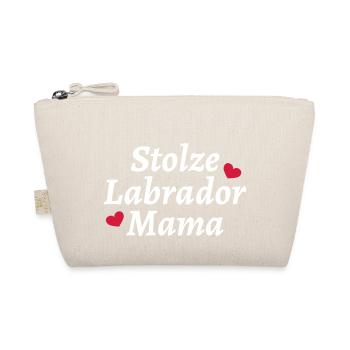 Stolze Labrador Mama - Bio-Täschchen - Natur - Vorne