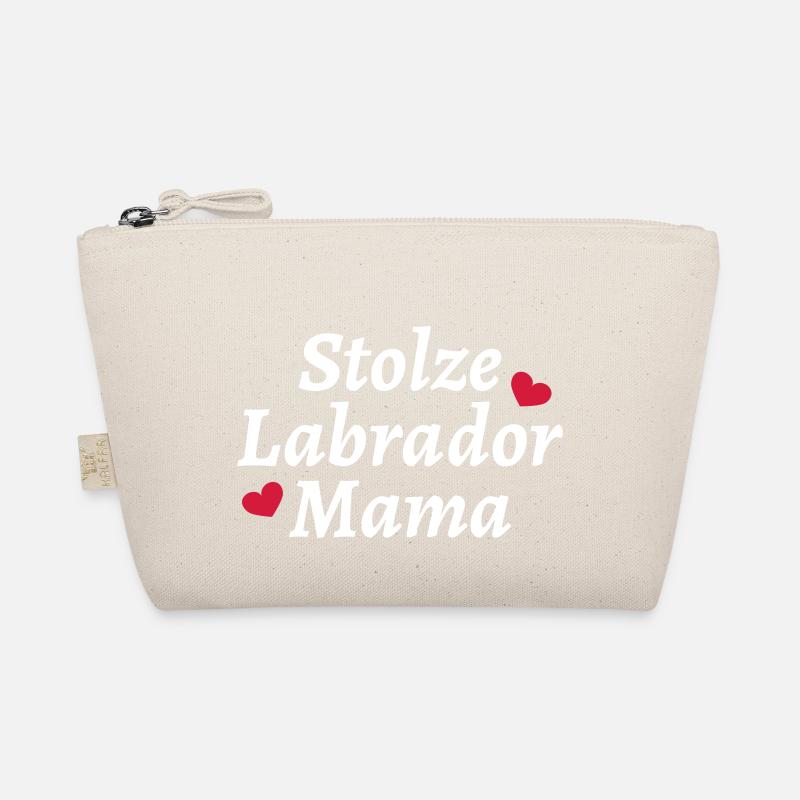 Stolze Labrador Mama - Bio-Täschchen - Natur