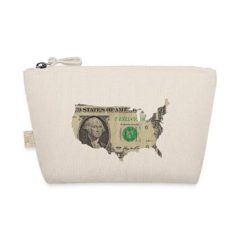 USA dollar flag - Organic Pouch - nature - Front