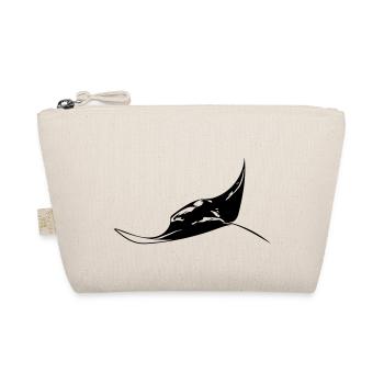 Flying manta - Organic Pouch - nature - Front