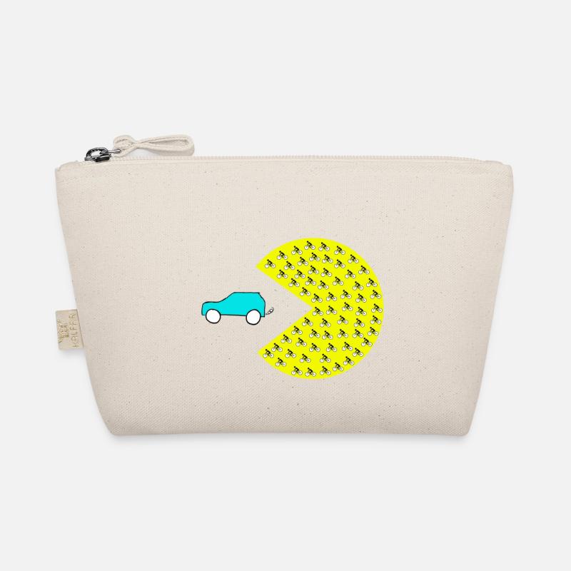 Critical mass - Bicycle chases car turning point Organic Pouch