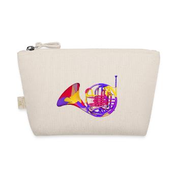 Horn, musical instrument, wind instrument - Organic Pouch - nature - Front