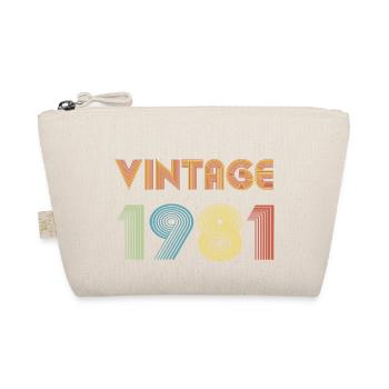 Vintage 1981 - Bio-Täschchen - Natur - Vorne
